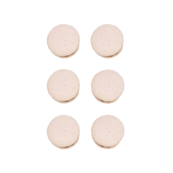 6 x Hazelnut Praline macarons handmade by Macaron Bliss
