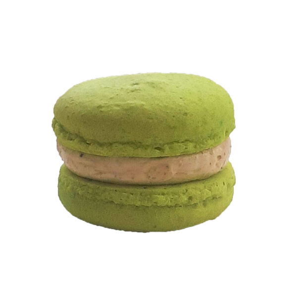 Pistachio macarons handmade by Macaron Bliss